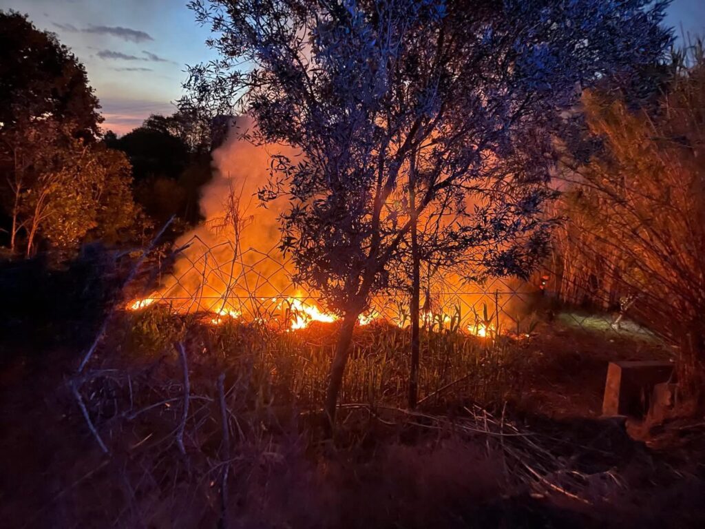 Un incendi agrícola en la Partida Benimusa d’Altea afecta a vegetació i acaba amb una denúncia